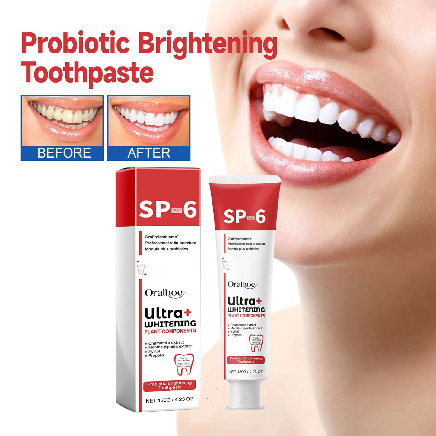 Oralhoe Probiotic Whitening Toothpaste